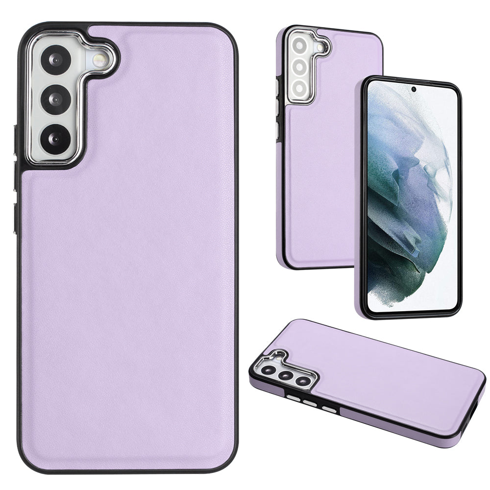 YB Leather Coating Series-6 For Samsung Galaxy S23 Back Cover PU Leather Coated TPU Anti-fall Case YB Leather Coating Series-6 For Samsung Galaxy S23 Back Cover PU Leather Coated TPU Anti-fall Case